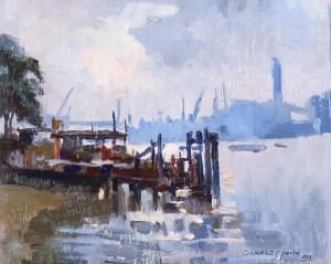 SMITH Charles 1913-2003,River Thames scenes,1997,Canterbury Auction GB 2021-04-10