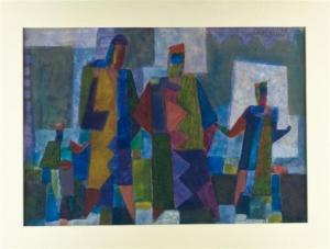 SMITH Charles William 1893-1987,Abstract Human Forms,Harlowe-Powell US 2010-10-16