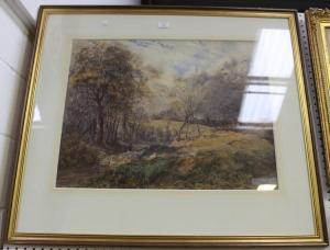 SMITH clarence 1800-1900,Landscape with Shepherd and Flock,1890,Tooveys Auction GB 2016-11-02