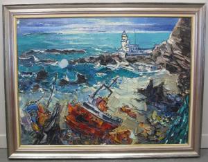 SMITH David 1906-1965,Hartland Point Lighthouse,1985,Peter Francis GB 2017-09-20