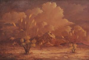 SMITH Donald A 1900-1900,Landscape with Desert Flowers,Burchard US 2014-03-23
