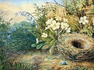 SMITH E,Bird's nest on a mossy bank,1867,Rosebery's GB 2011-04-09