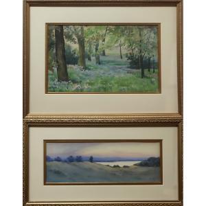 SMITH Edith Agnes,BLUEBELLS IN AN ENGLISH PARK; UNTITLED (SUNSET OVE,1914,Waddington's 2022-09-01