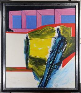 Smith Eirikur 1925,Abstract with Two Figures,1969,Clars Auction Gallery US 2017-10-15