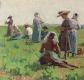SMITH Elmer Boyd 1860-1943,Working in the Fields, Brittany,Christie's GB 2007-09-12