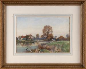 SMITH F. Denner 1800-1900,River landscape,Eldred's US 2023-08-30