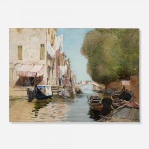 SMITH Francis Hopkinson 1838-1915,Untitled (Canal),Rago Arts and Auction Center US 2023-11-10