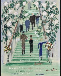 SMITH Francis 1881-1961,L'ESCALIER DE LA VILLE,Besch Cannes Auction FR 2023-12-30