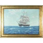 SMITH Frank Vining 1879-1967,Ship Painting, Whaler,1967,San Rafael Auction US 2007-10-20