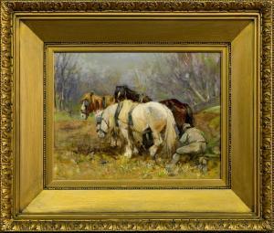 SMITH George 1870-1934,HORSES IN A LANDSCAPE,McTear's GB 2024-04-10