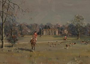SMITH Graham 1870,The Cottesmore at Launde Abbey,1946,Simon Chorley Art & Antiques GB 2023-07-25
