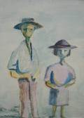 SMITH Gray 1919,Man and girl in wide rimmed hats,Moore Allen & Innocent GB 2007-10-26