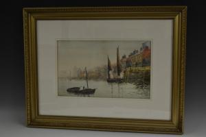 SMITH H 1900,Harbour with Fishing Boats,Bamfords Auctioneers and Valuers GB 2016-05-11