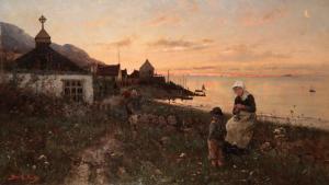 SMITH HALD Frithjof 1846-1903,Waiting for the Ferry,Duke & Son GB 2019-04-26