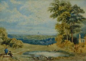 SMITH Harold 1800-1900,A rural landscape with distant view of Lond,19th century,Golding Young & Co. 2019-10-02