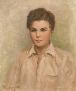 SMITH Helen Donald,A head and shoulders portrait of a youth and anoth,1903,John Nicholson 2021-06-23