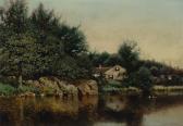 SMITH Henry Pember 1854-1907,House by the Lake,William Doyle US 2018-10-10