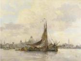 SMITH Hobbe 1862-1942,Voor Amsterdam: a view on the IJ, Amsterdam,1915,Christie's GB 2005-10-25