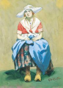 SMITH HOOLE KATE ADELINE 1878-1949,Untitled - Dutch Girl,Levis CA 2018-11-04