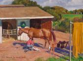 SMITH Howard Everett 1885-1970,Checking His Horse's Hoof,Bonhams GB 2024-04-26