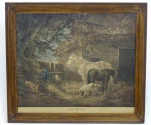 SMITH J.R.,Feeding the Pigs,1801,Claydon Auctioneers UK 2021-08-04