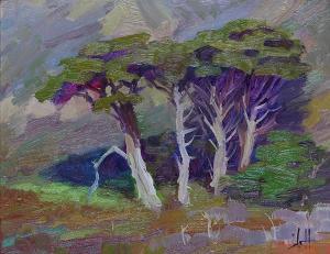 Smith jeff daniel 1900-1900,Cypress at Little Sur,Clars Auction Gallery US 2016-12-11