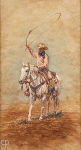 SMITH Joelle 1958-2005,Caleb, cowboy on horseback,John Moran Auctioneers US 2016-06-18