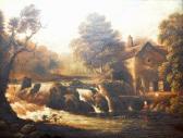 SMITH John Brandon 1848-1884,RIVER LANDSCAPE WITH MILL AND WEIR,Horner's GB 2011-02-13