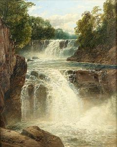 SMITH John Brandon 1848-1884,the swallow falls, vale of neath,Sotheby's GB 2003-06-17