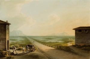 SMITH John Warwick 1749-1831,The New Road over the Pontine Marshes,1803,Rosebery's GB 2024-02-27
