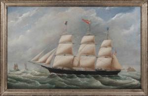 SMITH Joseph B 1798-1876,The ship Adelaide,Eldred's US 2022-08-05
