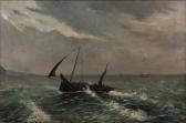 SMITH JOSEPHINE,Bringing Home the Catch,1887,Mossgreen AU 2017-09-20