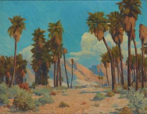 SMITH Langdon 1870-1959,'1000 Palms' Calif,1934,Eldred's US 2022-07-27