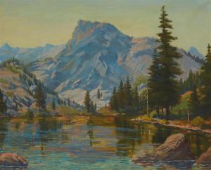 SMITH Langdon 1870-1959,Lake with mountain view,Eldred's US 2022-07-27