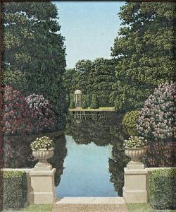 SMITH Leslie 1948,A view across a garden pond,1980,Bellmans Fine Art Auctioneers GB 2021-04-21