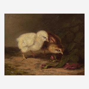 SMITH Mary Russell 1842-1878,Two Chicks,Freeman US 2022-12-06