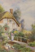SMITH Noel 1800-1900,Figures and ducks in a cottage garden,Gorringes GB 2022-12-12