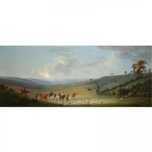 SMITH OF DERBY Thomas 1720-1767,A HUNTING PARTY WITH HOUNDS CATCHING THE SCENT,Sotheby's 2007-06-06