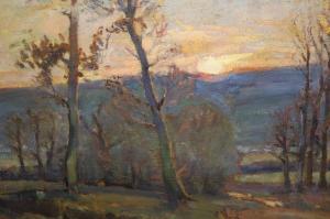 SMITH PHILIP J,view across a landscape at sunset,Lawrences of Bletchingley GB 2022-07-19
