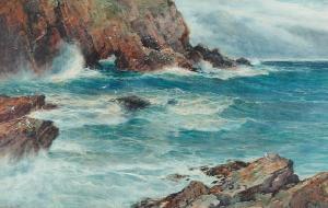 SMITH reginald 1870-1926,The Rising Tide, Watergate Bay, Cornwall,Bonhams GB 2009-06-17