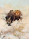 SMITH Richard J. 1955,A Charging Rhinoceros,Keys GB 2008-08-08
