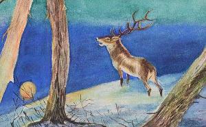 SMITH Robert Catterson 1853-1938,STAG IN THE WOODLANDS,Ross's Auctioneers and values IE 2020-05-07