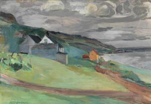 SMITH Ruth 1913-1958,Landscape from Nes, Faroe Islands,Bruun Rasmussen DK 2023-06-13