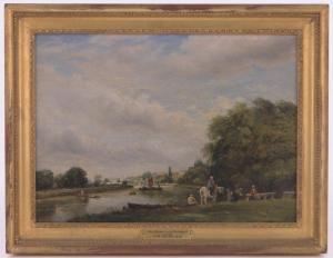 SMITH Samuel Mountjoy 1830-1857,The Thames near Richmond,1836,Burstow and Hewett GB 2017-05-03