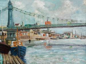 SMITH Sidney 1912-1982,Hammersmith Bridge,1956,Woolley & Wallis GB 2022-12-14