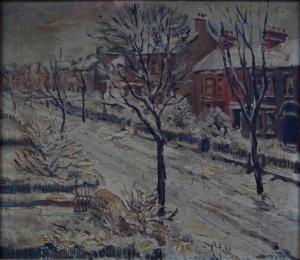 SMITH Sidney 1912-1982,Snowy Winter Street Scene,Lacy Scott & Knight GB 2020-06-20