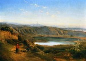 SMITH Thomas 1700-1800,Lago d'Agnano,1847,Vincent Casa d'Aste IT 2017-11-25
