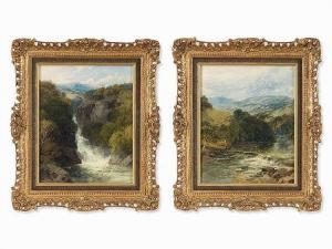 SMITH W. J. Boase 1842-1896,2 Welsh River Landscapes,1888,Auctionata DE 2016-08-26