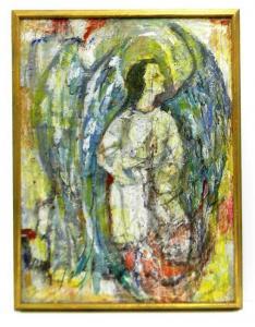 smith WILLIAM A,Abstract angelic figure standing in front of a bac,1918,Winter Associates 2015-08-31