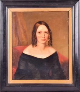 SMITH William 1813-1859,a half-length portrait of a seated lady,1843,Dawson's Auctioneers 2022-04-29